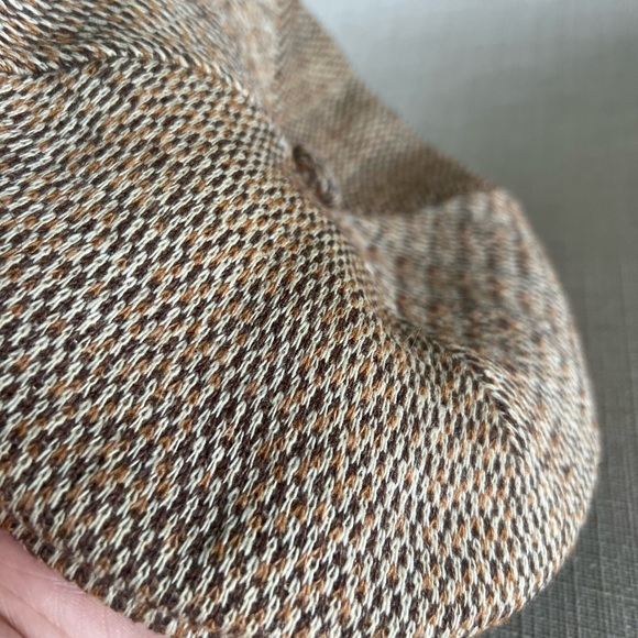 Vintage Kangol Mens Flat Cap Hat Vintage Driving Peaky Blinders Wool? Brown - Picture 7 of 9
